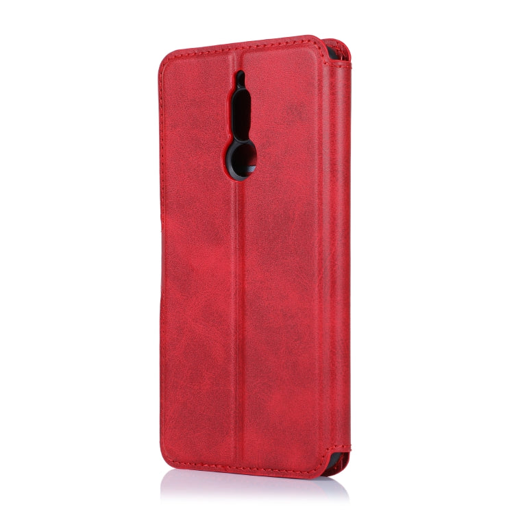 For Xiaomi Redmi 8 Calf Texture Magnetic Buckle Horizontal Flip Leather Case with Holder & Card Slots & Wallet & Photo Frame