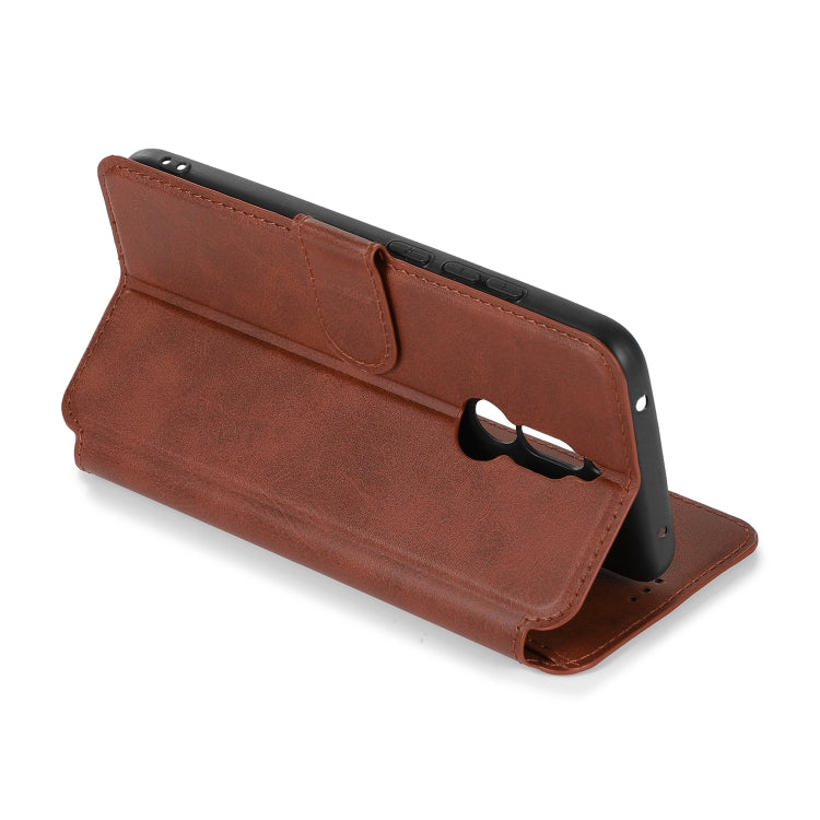 For Xiaomi Redmi 8 Calf Texture Magnetic Buckle Horizontal Flip Leather Case with Holder & Card Slots & Wallet & Photo Frame