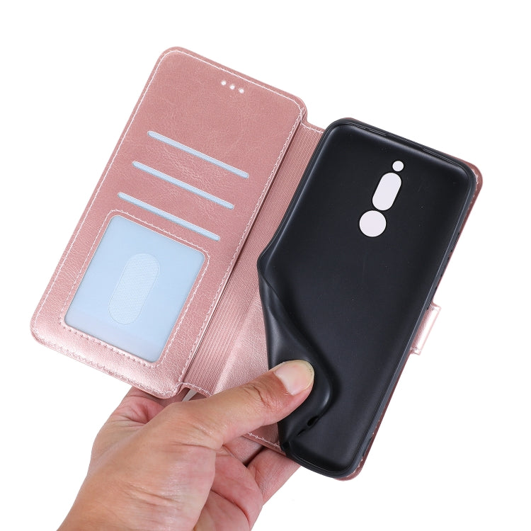 For Xiaomi Redmi 8 Calf Texture Magnetic Buckle Horizontal Flip Leather Case with Holder & Card Slots & Wallet & Photo Frame