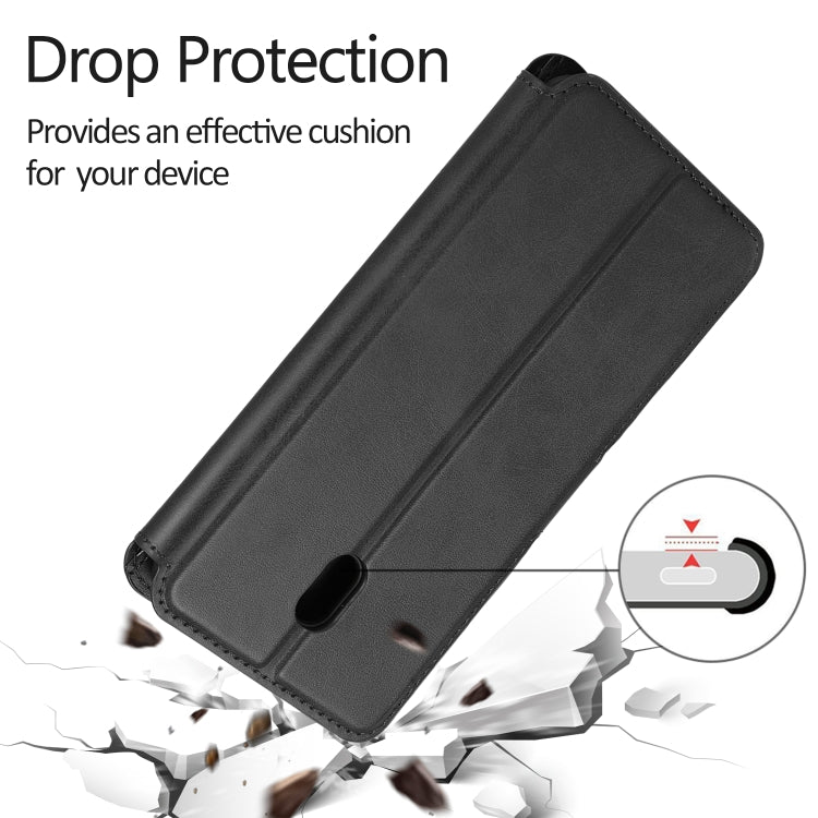 For Xiaomi Redmi 8A Calf Texture Magnetic Buckle Horizontal Flip Leather Case with Holder & Card Slots & Wallet & Photo Frame