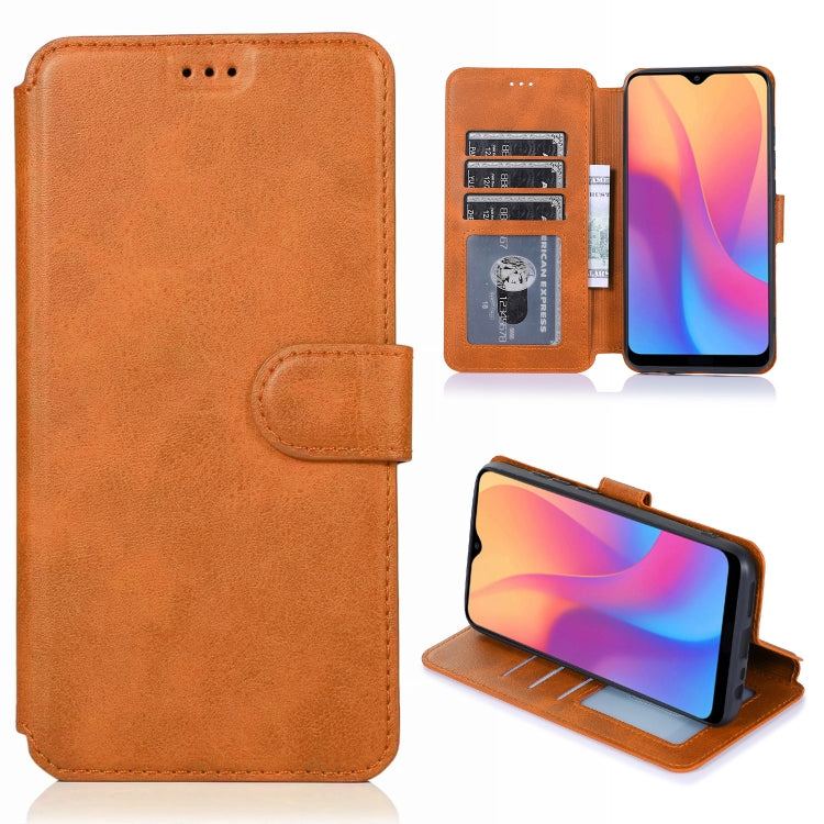 For Xiaomi Redmi 8A Calf Texture Magnetic Buckle Horizontal Flip Leather Case with Holder & Card Slots & Wallet & Photo Frame