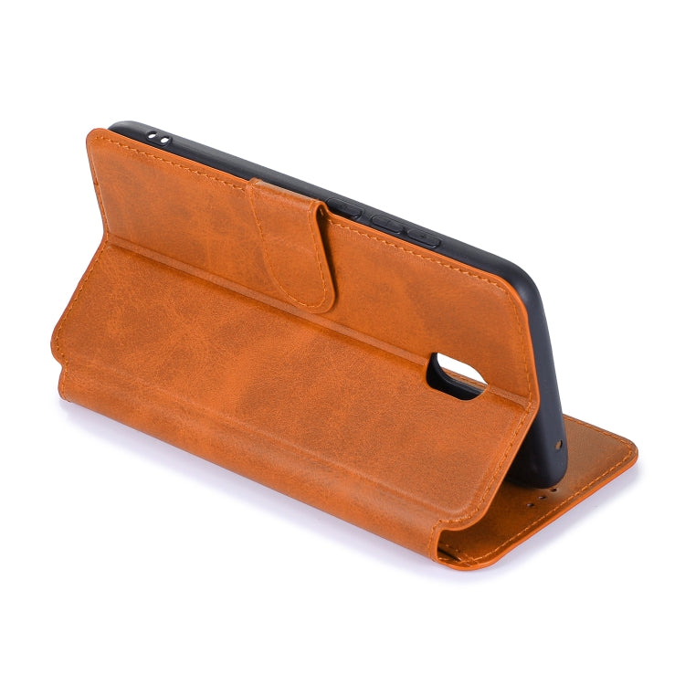 For Xiaomi Redmi 8A Calf Texture Magnetic Buckle Horizontal Flip Leather Case with Holder & Card Slots & Wallet & Photo Frame