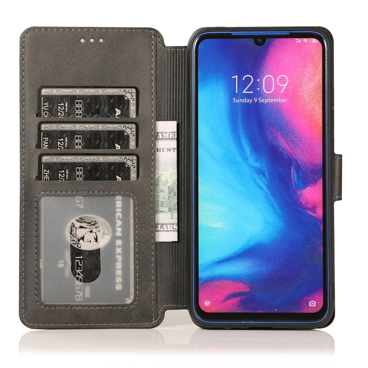 For Xiaomi Redmi Note 7 Calf Texture Magnetic Buckle Horizontal Flip Leather Case with Holder & Card Slots & Wallet & Photo Frame