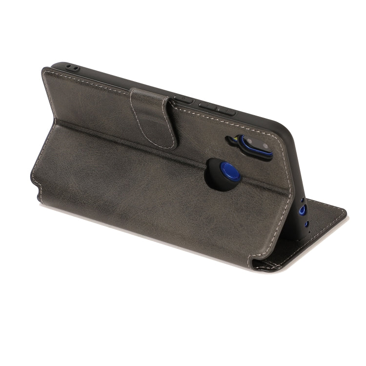 For Xiaomi Redmi Note 7 Calf Texture Magnetic Buckle Horizontal Flip Leather Case with Holder & Card Slots & Wallet & Photo Frame