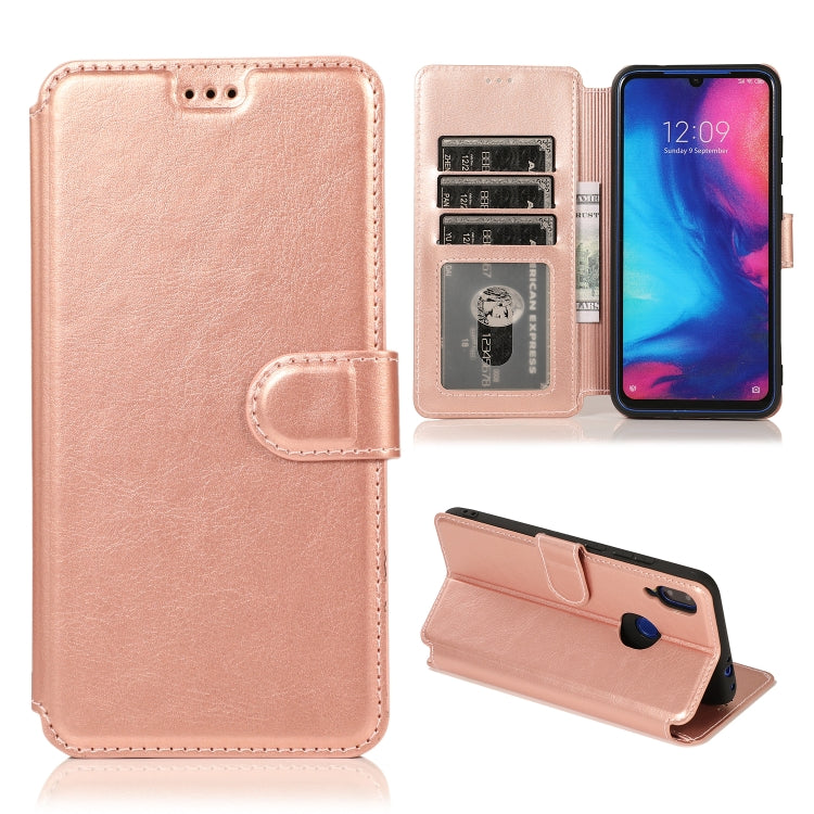 For Xiaomi Redmi Note 7 Calf Texture Magnetic Buckle Horizontal Flip Leather Case with Holder & Card Slots & Wallet & Photo Frame