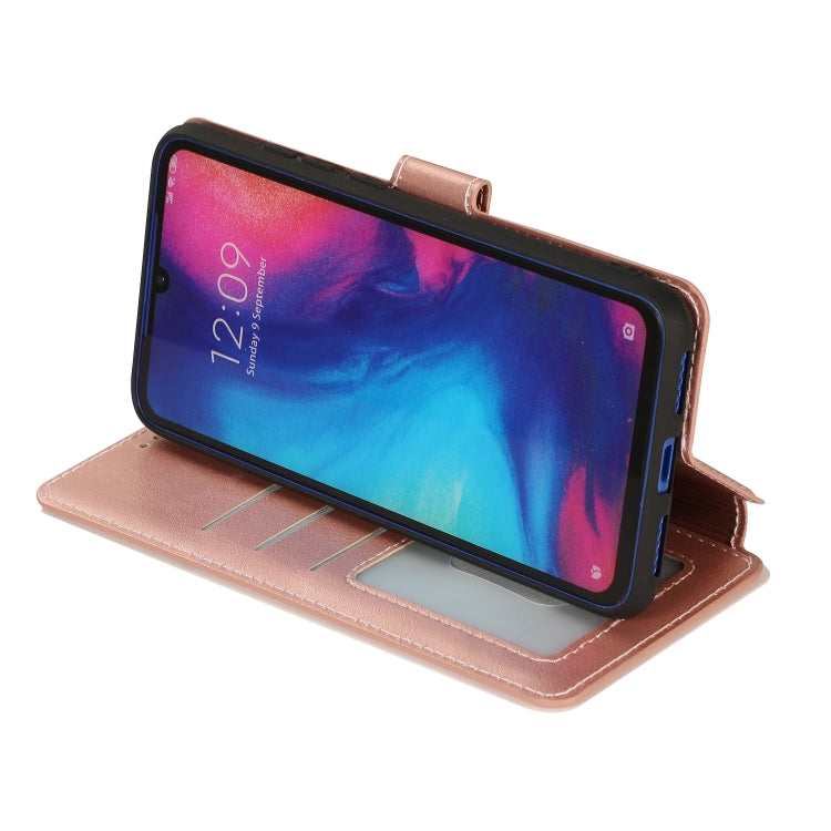 For Xiaomi Redmi Note 7 Calf Texture Magnetic Buckle Horizontal Flip Leather Case with Holder & Card Slots & Wallet & Photo Frame