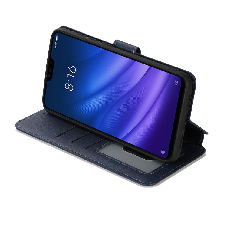 For Xiaomi Mi 8 Calf Texture Magnetic Buckle Horizontal Flip Leather Case with Holder & Card Slots & Wallet & Photo Frame