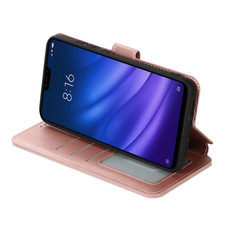 For Xiaomi Mi 8 Calf Texture Magnetic Buckle Horizontal Flip Leather Case with Holder & Card Slots & Wallet & Photo Frame