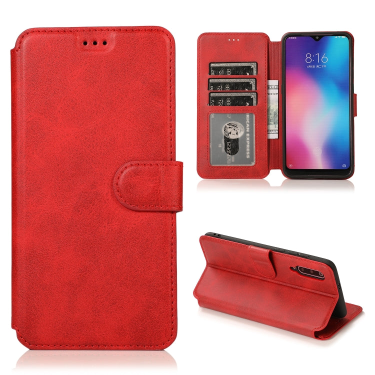 For Xiaomi Mi 9 Calf Texture Magnetic Buckle Horizontal Flip Leather Case with Holder & Card Slots & Wallet & Photo Frame