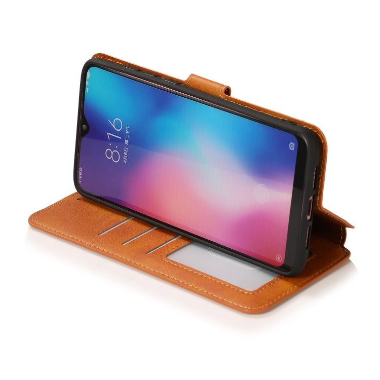 For Xiaomi Mi 9 Calf Texture Magnetic Buckle Horizontal Flip Leather Case with Holder & Card Slots & Wallet & Photo Frame