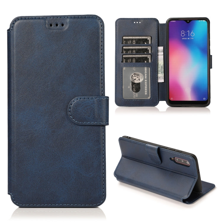 For Xiaomi Mi 9 Calf Texture Magnetic Buckle Horizontal Flip Leather Case with Holder & Card Slots & Wallet & Photo Frame
