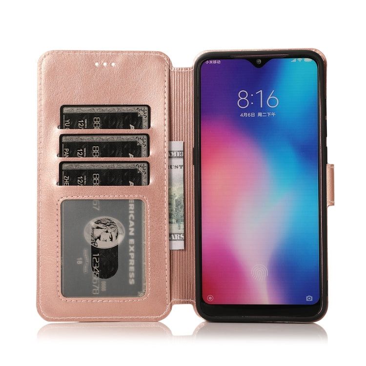 For Xiaomi Mi 9 Calf Texture Magnetic Buckle Horizontal Flip Leather Case with Holder & Card Slots & Wallet & Photo Frame