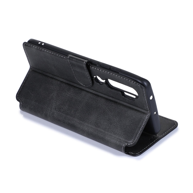 For Xiaomi Mi CC9 Pro Calf Texture Magnetic Buckle Horizontal Flip Leather Case with Holder & Card Slots & Wallet & Photo Frame