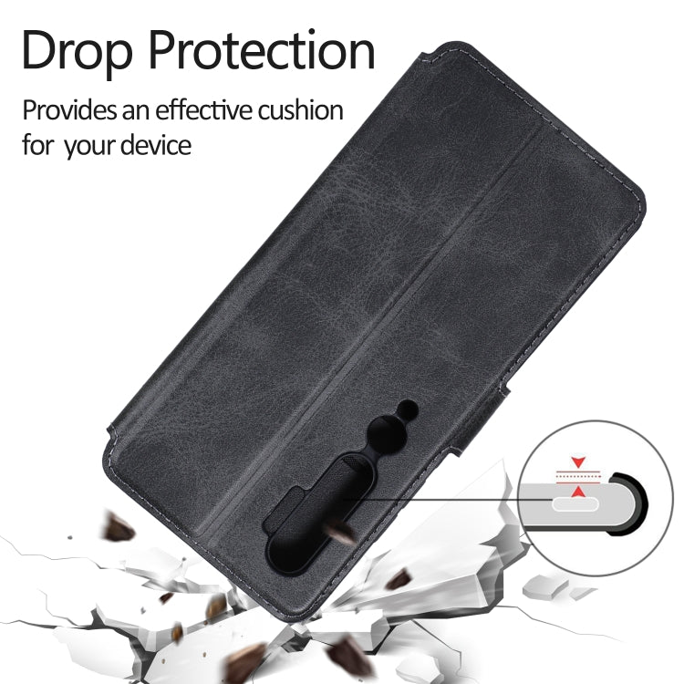 For Xiaomi Mi CC9 Pro Calf Texture Magnetic Buckle Horizontal Flip Leather Case with Holder & Card Slots & Wallet & Photo Frame