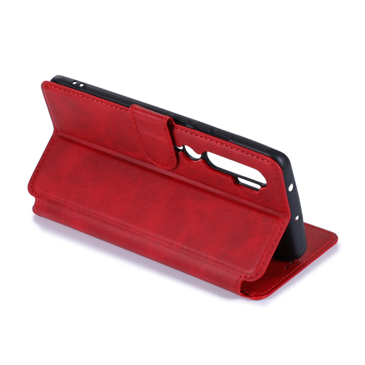 For Xiaomi Mi CC9 Pro Calf Texture Magnetic Buckle Horizontal Flip Leather Case with Holder & Card Slots & Wallet & Photo Frame