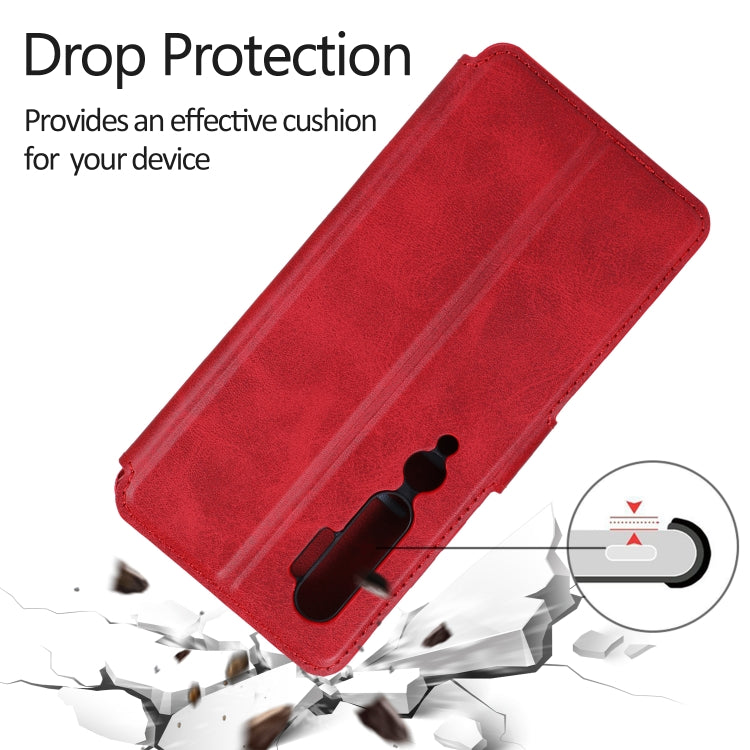 For Xiaomi Mi CC9 Pro Calf Texture Magnetic Buckle Horizontal Flip Leather Case with Holder & Card Slots & Wallet & Photo Frame