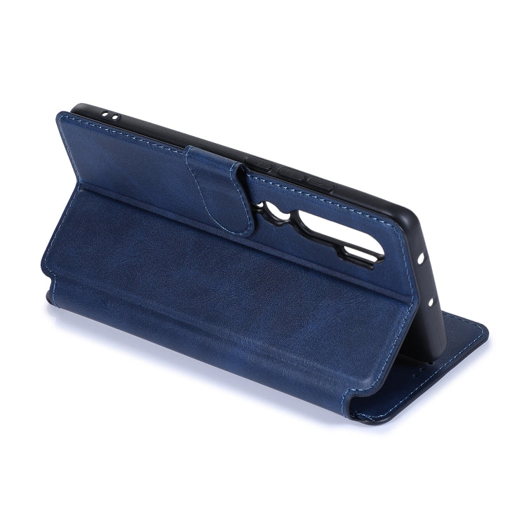 For Xiaomi Mi CC9 Pro Calf Texture Magnetic Buckle Horizontal Flip Leather Case with Holder & Card Slots & Wallet & Photo Frame