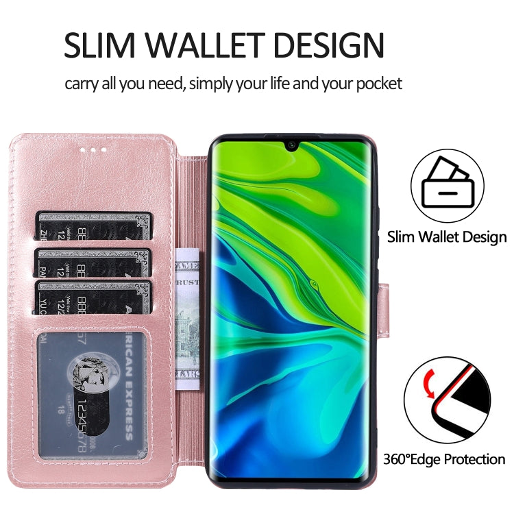 For Xiaomi Mi CC9 Pro Calf Texture Magnetic Buckle Horizontal Flip Leather Case with Holder & Card Slots & Wallet & Photo Frame