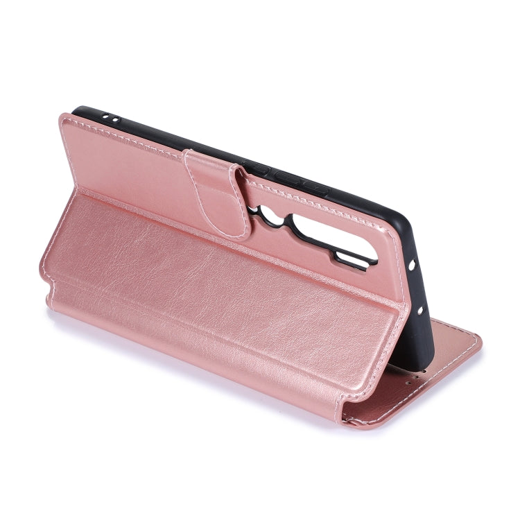 For Xiaomi Mi CC9 Pro Calf Texture Magnetic Buckle Horizontal Flip Leather Case with Holder & Card Slots & Wallet & Photo Frame