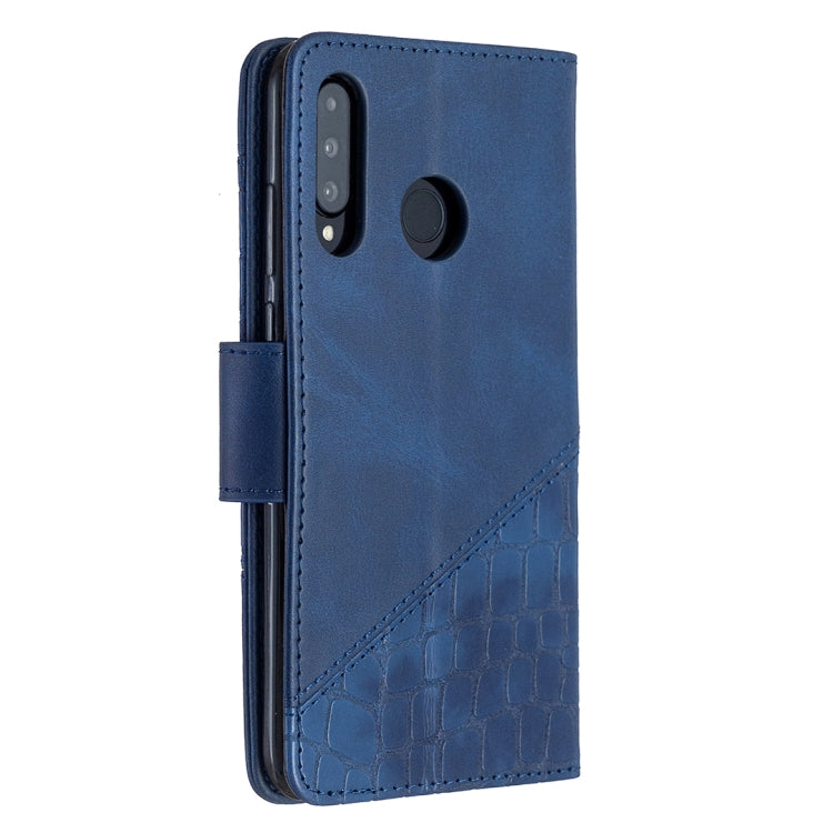 For Huawei P30 Lite Matching Color Crocodile Texture Horizontal Flip PU Leather Case with Holder & Card Slots & Wallet