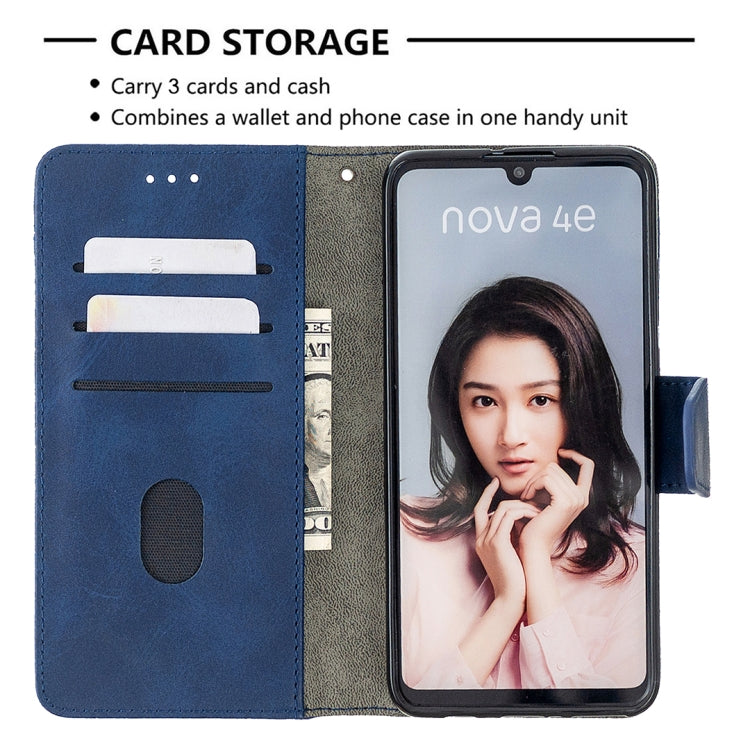 For Huawei P30 Lite Matching Color Crocodile Texture Horizontal Flip PU Leather Case with Holder & Card Slots & Wallet