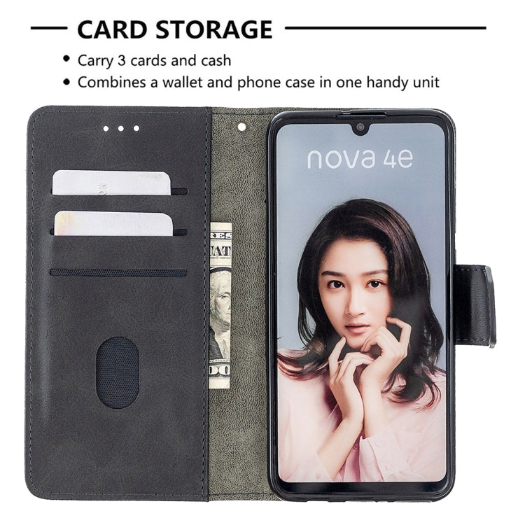 For Huawei P30 Lite Matching Color Crocodile Texture Horizontal Flip PU Leather Case with Holder & Card Slots & Wallet