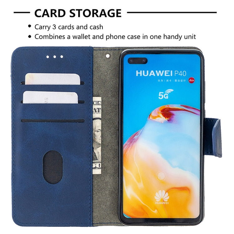 For Huawei P40 Matching Color Crocodile Texture Horizontal Flip PU Leather Case with Holder & Card Slots & Wallet