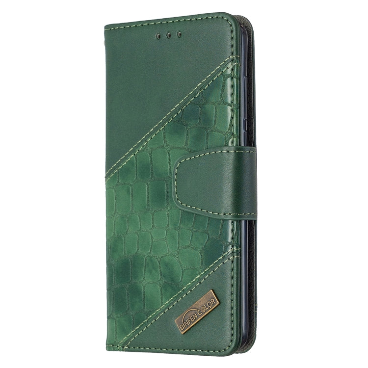 For Huawei P40 Matching Color Crocodile Texture Horizontal Flip PU Leather Case with Holder & Card Slots & Wallet