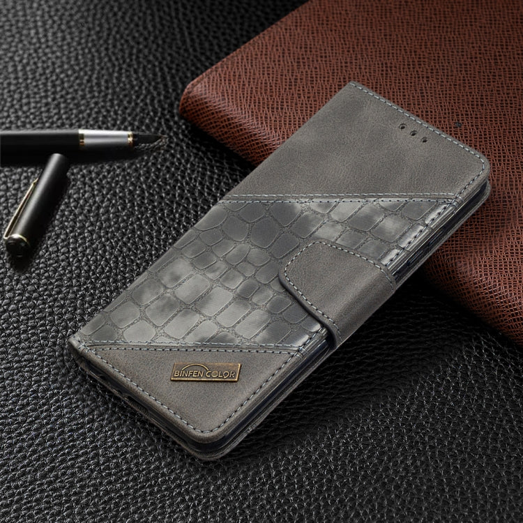 For Huawei P smart 2020 Matching Color Crocodile Texture Horizontal Flip PU Leather Case with Holder & Card Slots & Wallet