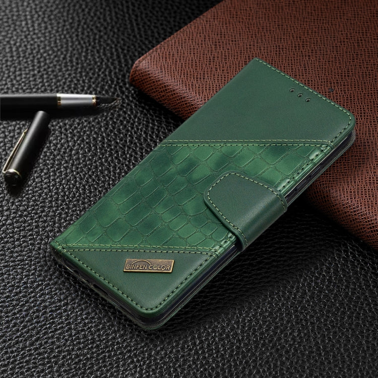 For Huawei P smart 2020 Matching Color Crocodile Texture Horizontal Flip PU Leather Case with Holder & Card Slots & Wallet