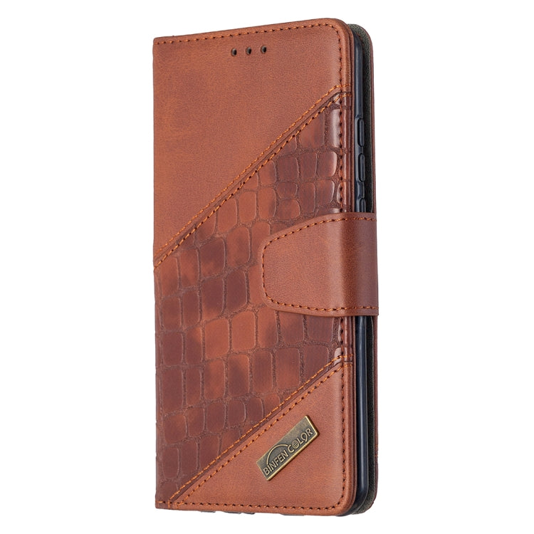 For Huawei P smart 2020 Matching Color Crocodile Texture Horizontal Flip PU Leather Case with Holder & Card Slots & Wallet