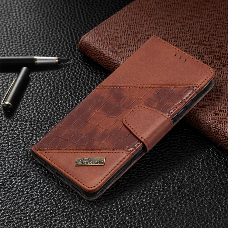 For Huawei P smart 2020 Matching Color Crocodile Texture Horizontal Flip PU Leather Case with Holder & Card Slots & Wallet