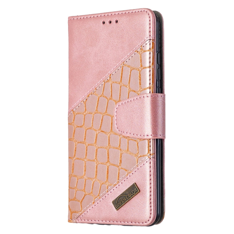 For Huawei P smart 2020 Matching Color Crocodile Texture Horizontal Flip PU Leather Case with Holder & Card Slots & Wallet