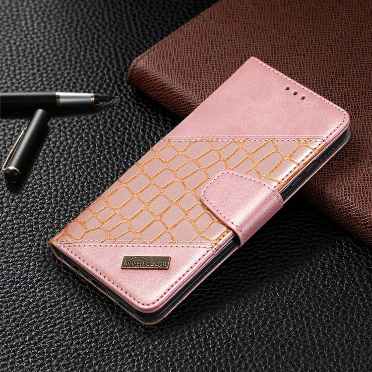 For Huawei P smart 2020 Matching Color Crocodile Texture Horizontal Flip PU Leather Case with Holder & Card Slots & Wallet