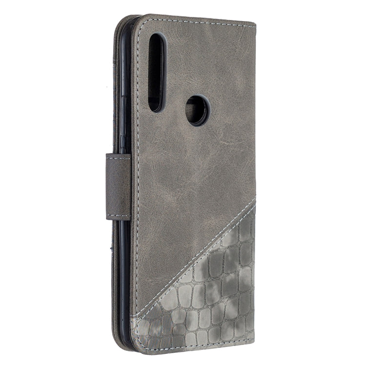 For Huawei P Smart Z Matching Color Crocodile Texture Horizontal Flip PU Leather Case with Holder & Card Slots & Wallet