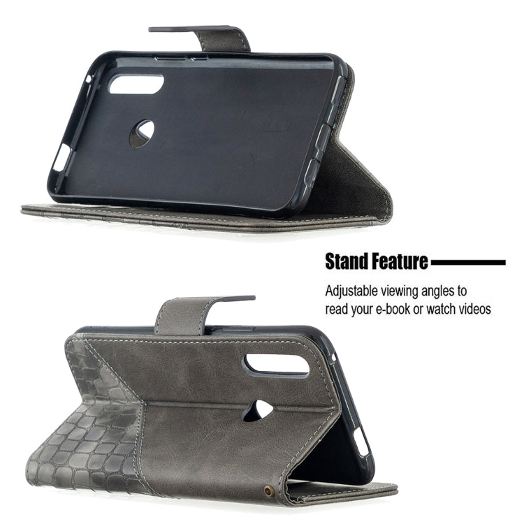 For Huawei P Smart Z Matching Color Crocodile Texture Horizontal Flip PU Leather Case with Holder & Card Slots & Wallet