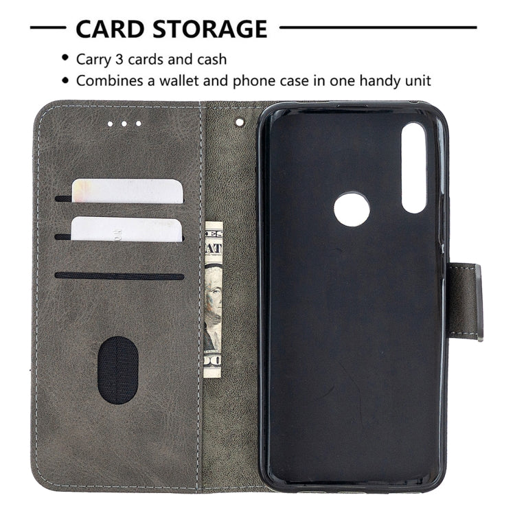 For Huawei P Smart Z Matching Color Crocodile Texture Horizontal Flip PU Leather Case with Holder & Card Slots & Wallet