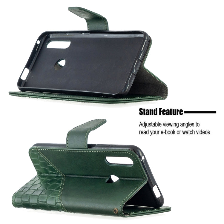 For Huawei P Smart Z Matching Color Crocodile Texture Horizontal Flip PU Leather Case with Holder & Card Slots & Wallet