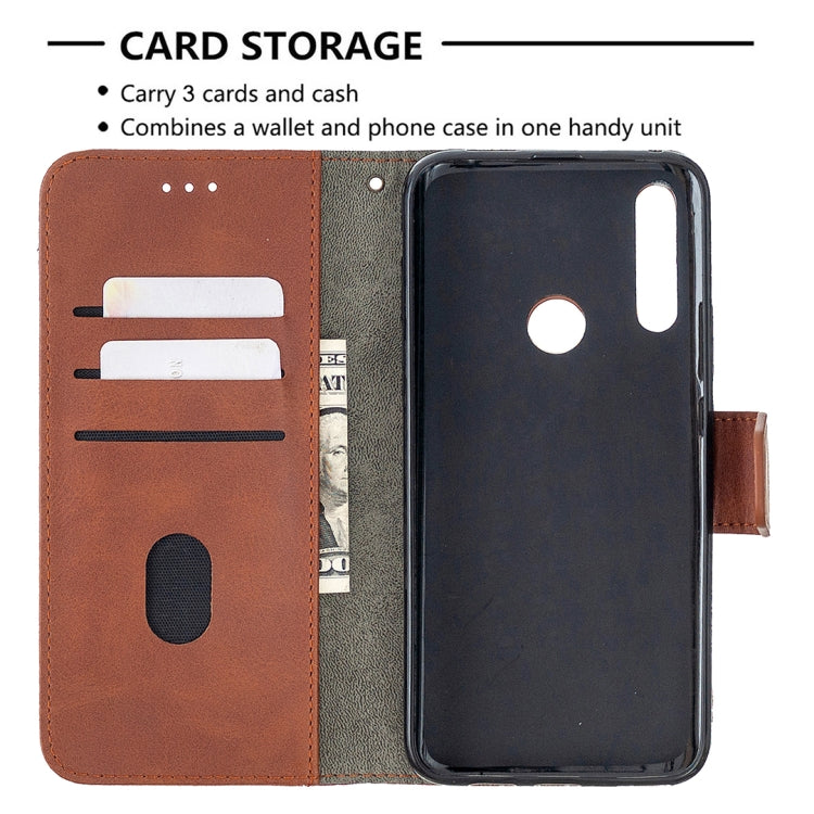 For Huawei P Smart Z Matching Color Crocodile Texture Horizontal Flip PU Leather Case with Holder & Card Slots & Wallet