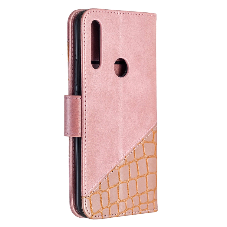 For Huawei P Smart Z Matching Color Crocodile Texture Horizontal Flip PU Leather Case with Holder & Card Slots & Wallet