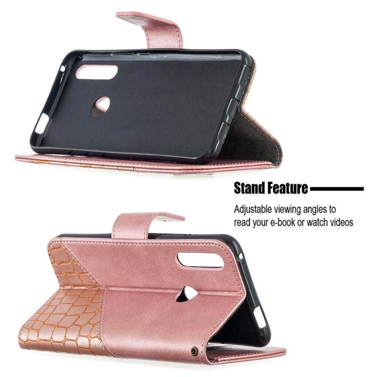 For Huawei P Smart Z Matching Color Crocodile Texture Horizontal Flip PU Leather Case with Holder & Card Slots & Wallet