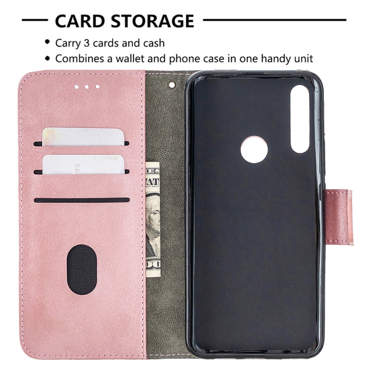 For Huawei P Smart Z Matching Color Crocodile Texture Horizontal Flip PU Leather Case with Holder & Card Slots & Wallet