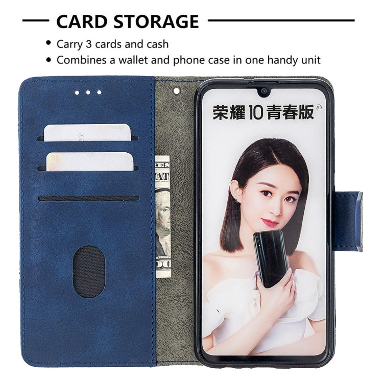 For Huawei P Smart (2019) Matching Color Crocodile Texture Horizontal Flip PU Leather Case with Holder & Card Slots & Wallet