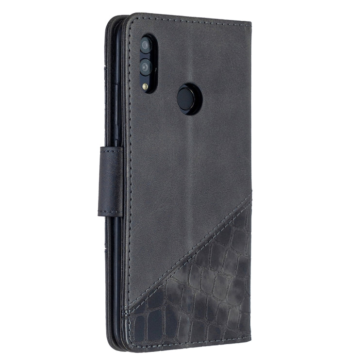 For Huawei P Smart (2019) Matching Color Crocodile Texture Horizontal Flip PU Leather Case with Holder & Card Slots & Wallet
