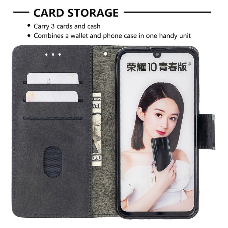For Huawei P Smart (2019) Matching Color Crocodile Texture Horizontal Flip PU Leather Case with Holder & Card Slots & Wallet
