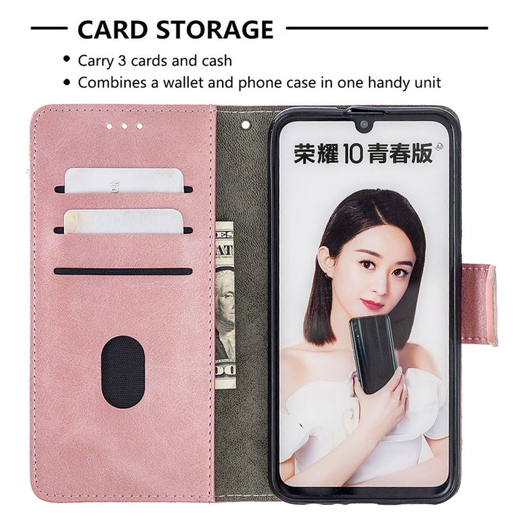 For Huawei P Smart (2019) Matching Color Crocodile Texture Horizontal Flip PU Leather Case with Holder & Card Slots & Wallet
