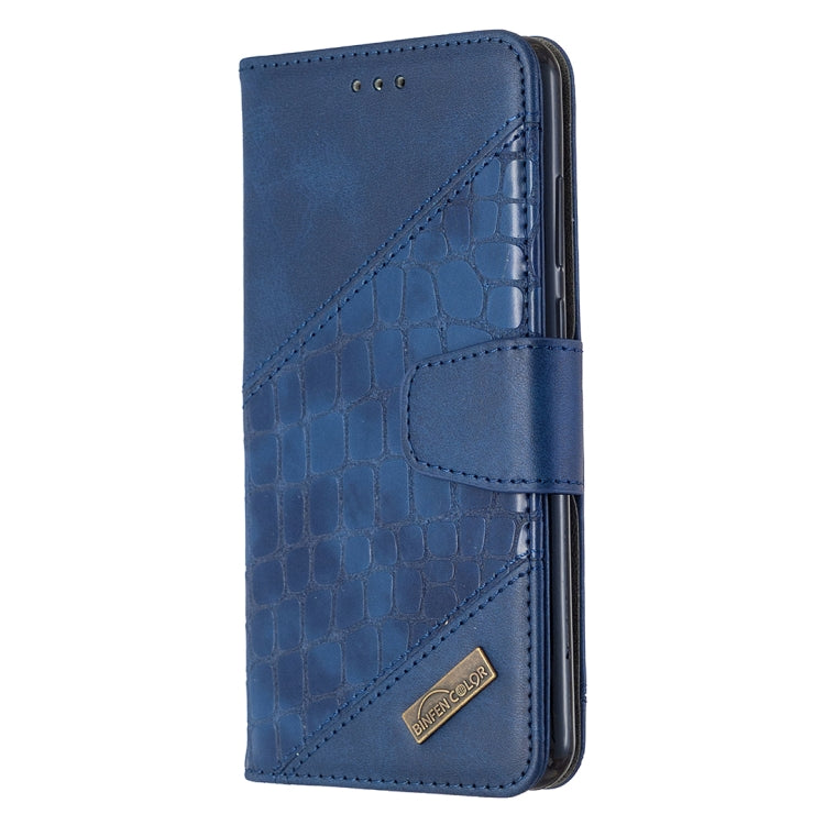 For Huawei Y6p Matching Color Crocodile Texture Horizontal Flip PU Leather Case with Holder & Card Slots & Wallet