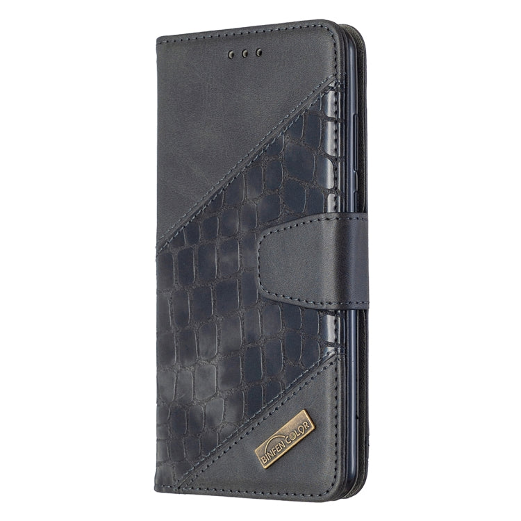 For Huawei Y6p Matching Color Crocodile Texture Horizontal Flip PU Leather Case with Holder & Card Slots & Wallet