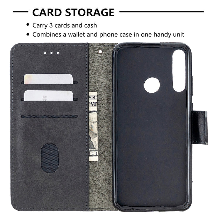 For Huawei Y6p Matching Color Crocodile Texture Horizontal Flip PU Leather Case with Holder & Card Slots & Wallet