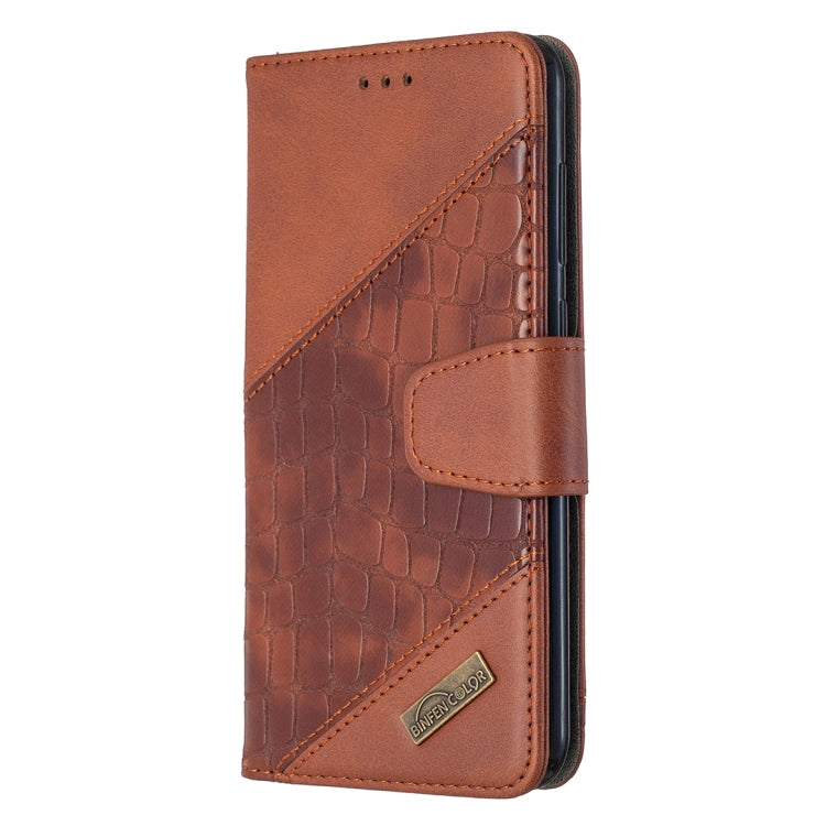 For Huawei Y7 (2019) Matching Color Crocodile Texture Horizontal Flip PU Leather Case with Holder & Card Slots & Wallet